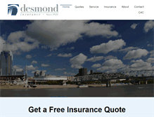 Tablet Screenshot of desmondinsurance.com